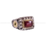 انگشتر یاقوت سرخ مردانه کد 3525