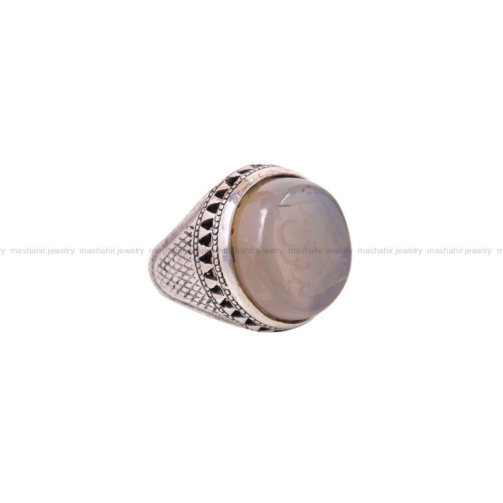 انگشتر عقیق یمن مردانه کد 3526