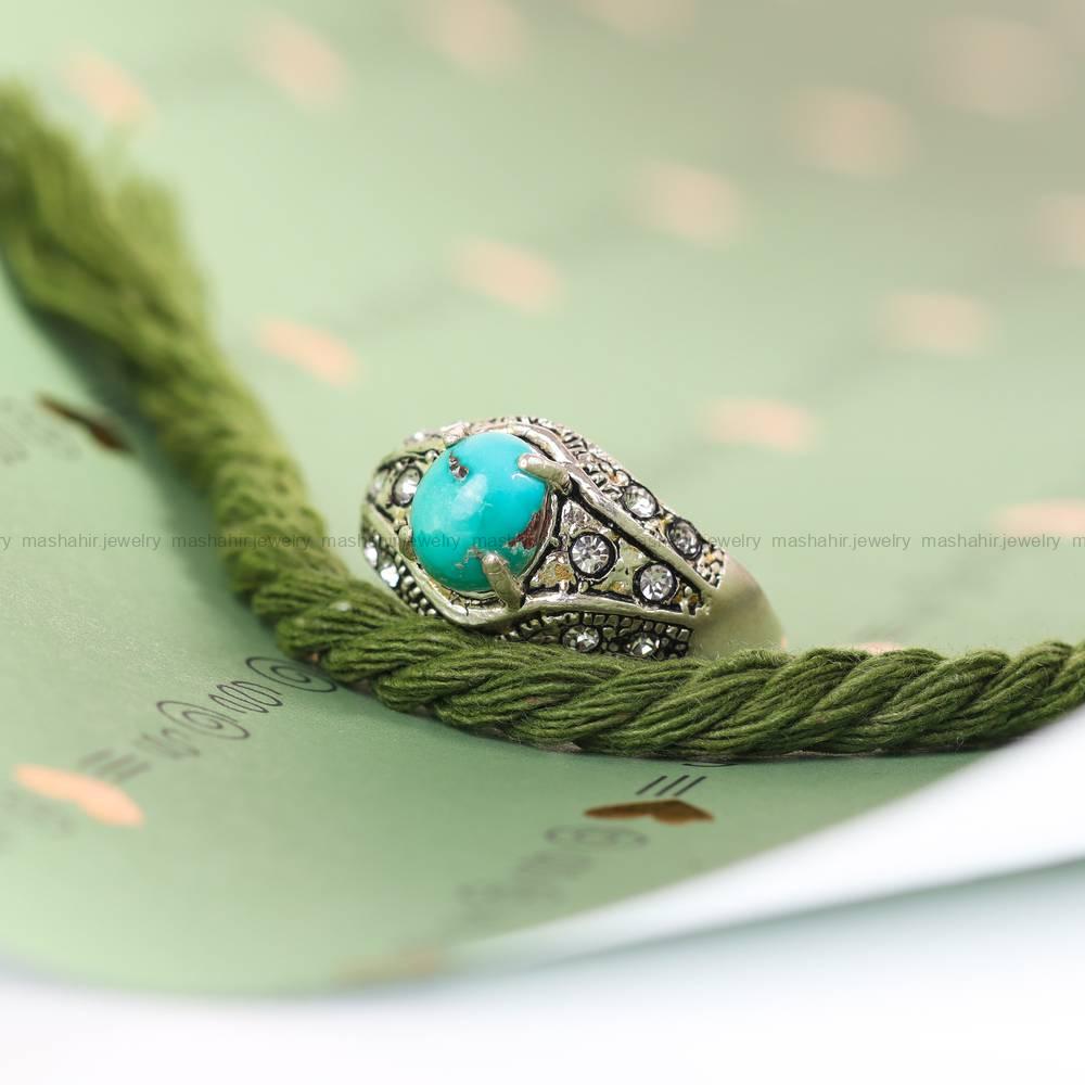 انگشتر فیروزه شجری زنانه کد 5368