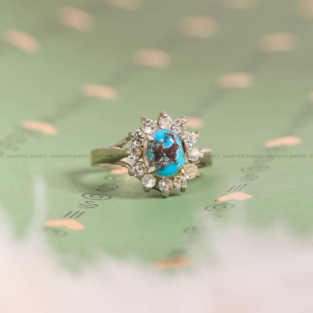 انگشتر فیروزه شجری زنانه کد 5371