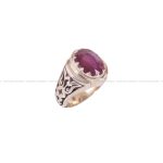 انگشتر یاقوت سرخ مردانه کد 3533