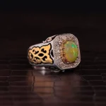انگشتر اوپال مردانه کد 1511