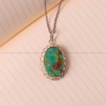 گردنبند فیروزه زنانه کد 5393