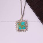 گردنبند فیروزه زنانه کد 5403