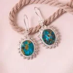 گوشواره فیروزه زنانه کد 5231