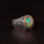 انگشتر اوپال مردانه کد 1524
