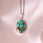 گردنبند فیروزه زنانه کد 5409