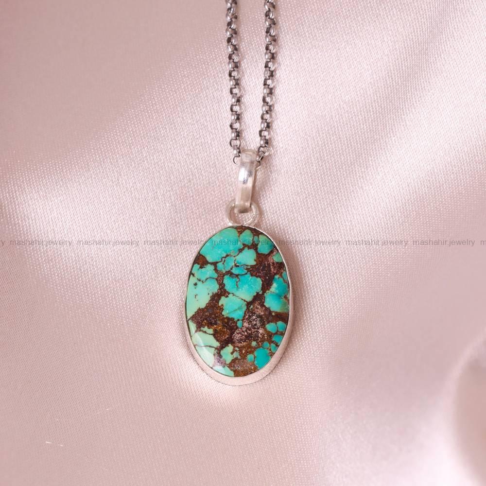 گردنبند فیروزه زنانه کد 5409