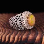 انگشتر اوپال مردانه کد 1531