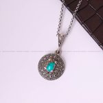 گردنبند فیروزه زنانه کد 5410