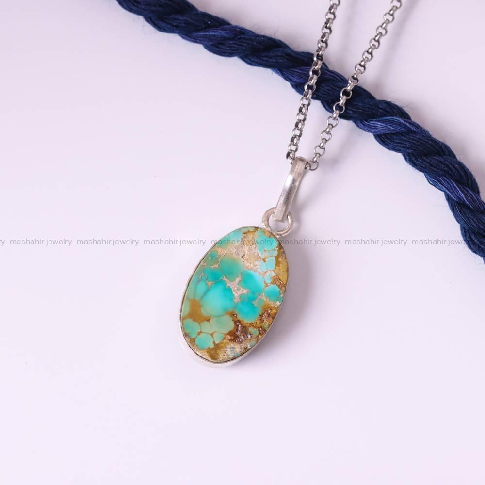 گردنبند فیروزه زنانه کد 5412