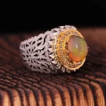 انگشتر اوپال مردانه کد 1534