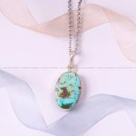 گردنبند فیروزه زنانه کد 5414