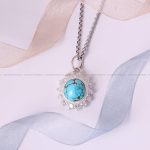 گردنبند فیروزه زنانه کد 5416