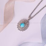 گردنبند فیروزه زنانه کد 5418