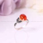 انگشتر عقیق زنانه کد 5432