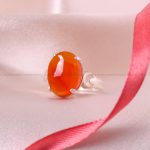 انگشتر عقیق یمن زنانه کد 5436