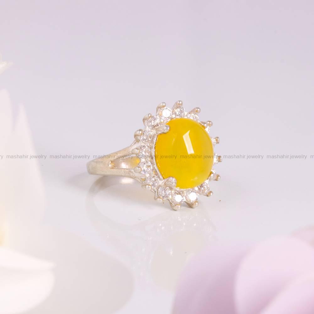 انگشتر شرف الشمس زنانه کد 5439