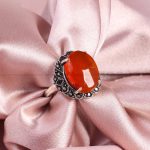 انگشتر عقیق یمن زنانه کد 5441