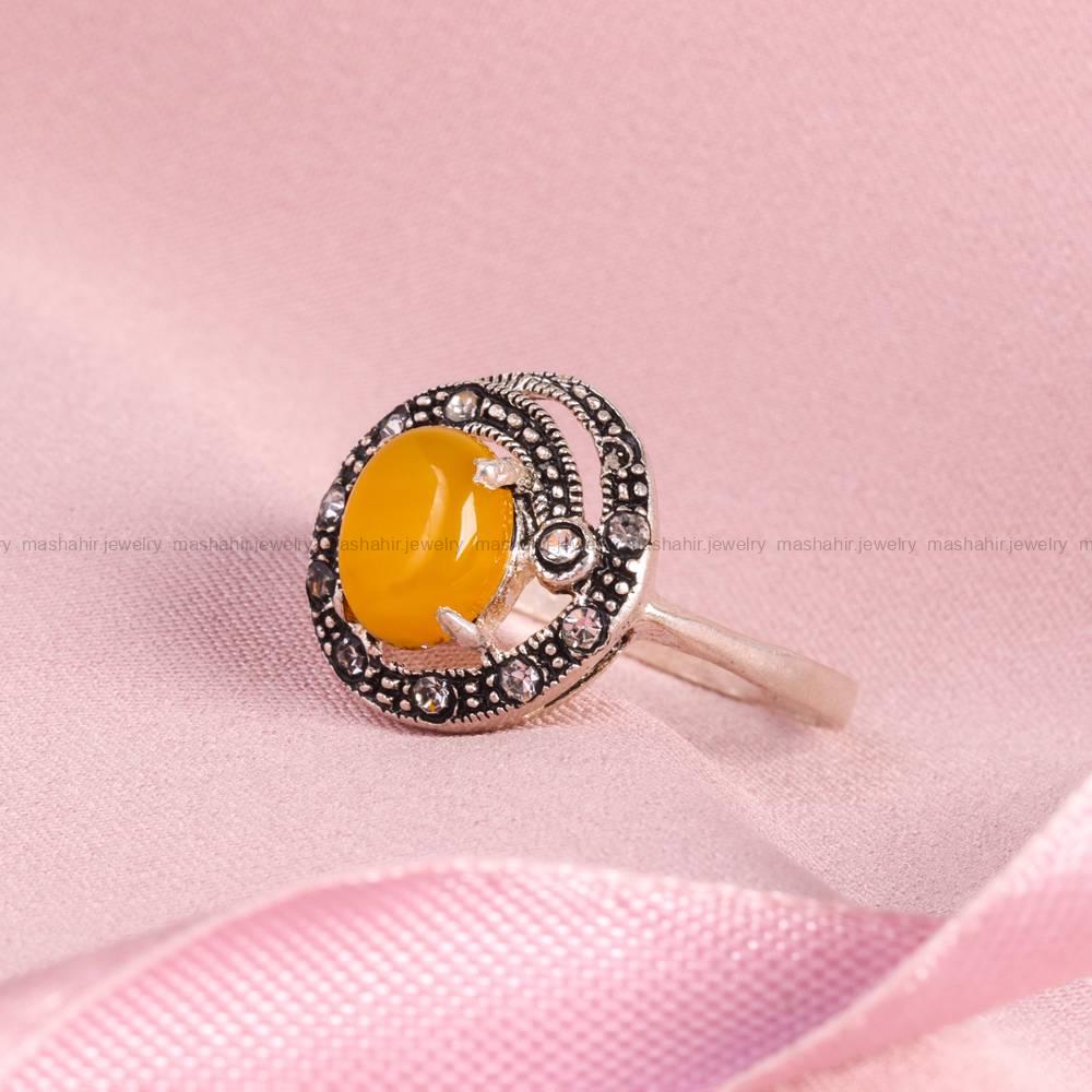 انگشتر شرف الشمس زنانه کد 5443