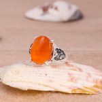 انگشتر عقیق یمن زنانه کد 5451