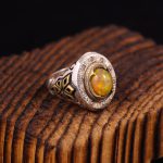 انگشتر اوپال مردانه کد 3528
