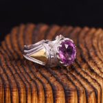 انگشتر آمیتیست مردانه کد 3540