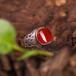 انگشتر عقیق یمن مردانه کد 3549