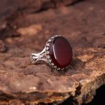 انگشتر عقیق مردانه کد 5469