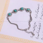دستبند فیروزه زنانه کد 1554