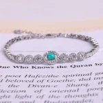 دستبند فیروزه زنانه کد 1559