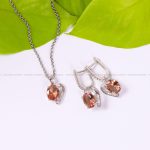 نیم ست الکساندریت زنانه کد 3500