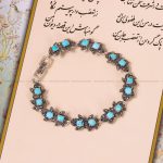 دستبند فیروزه زنانه کد 3512