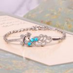 دستبند فیروزه زنانه کد 3515