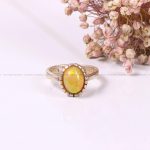 انگشتر اوپال زنانه کد 3521