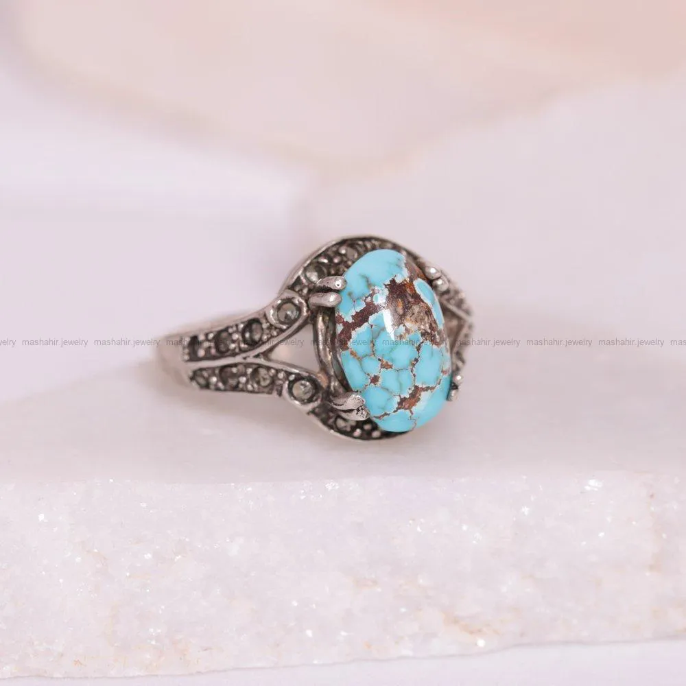 انگشتر فیروزه شجری زنانه کد 1587