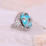انگشتر فیروزه شجری زنانه کد 1589