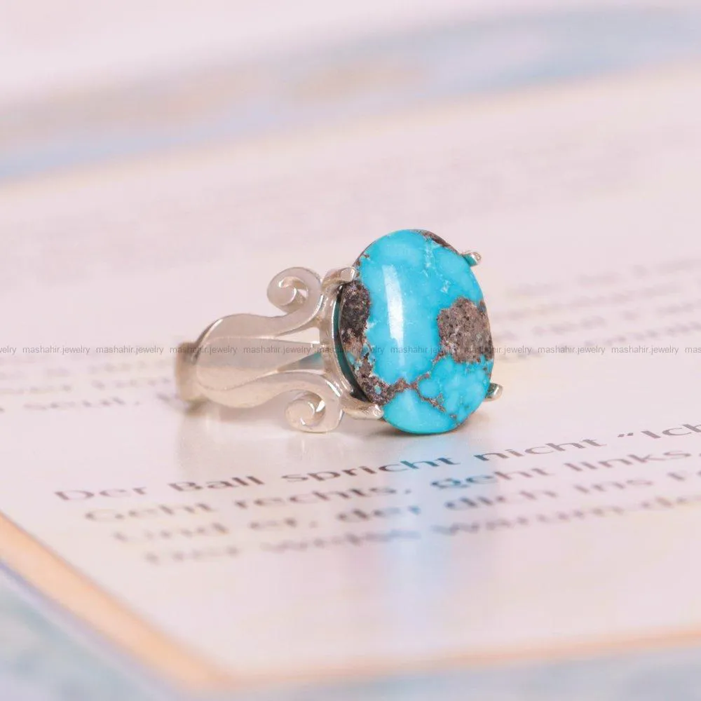 انگشتر فیروزه شجری زنانه کد 1607