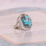 انگشتر فیروزه شجری زنانه کد 1608