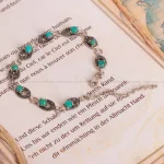 دستبند فیروزه زنانه کد 1615