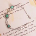 دستبند فیروزه زنانه کد 1616