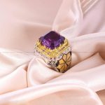 انگشتر آمیتیست مردانه کد 5461