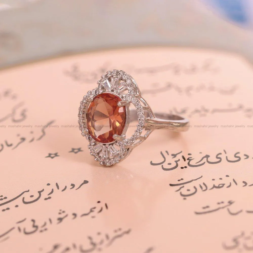 انگشتر الکساندریت زنانه کد 1662