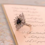 انگشتر یاقوت کبود زنانه کد 1689