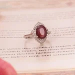 انگشتر یاقوت سرخ زنانه کد 1699