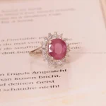 انگشتر یاقوت سرخ زنانه کد 1700