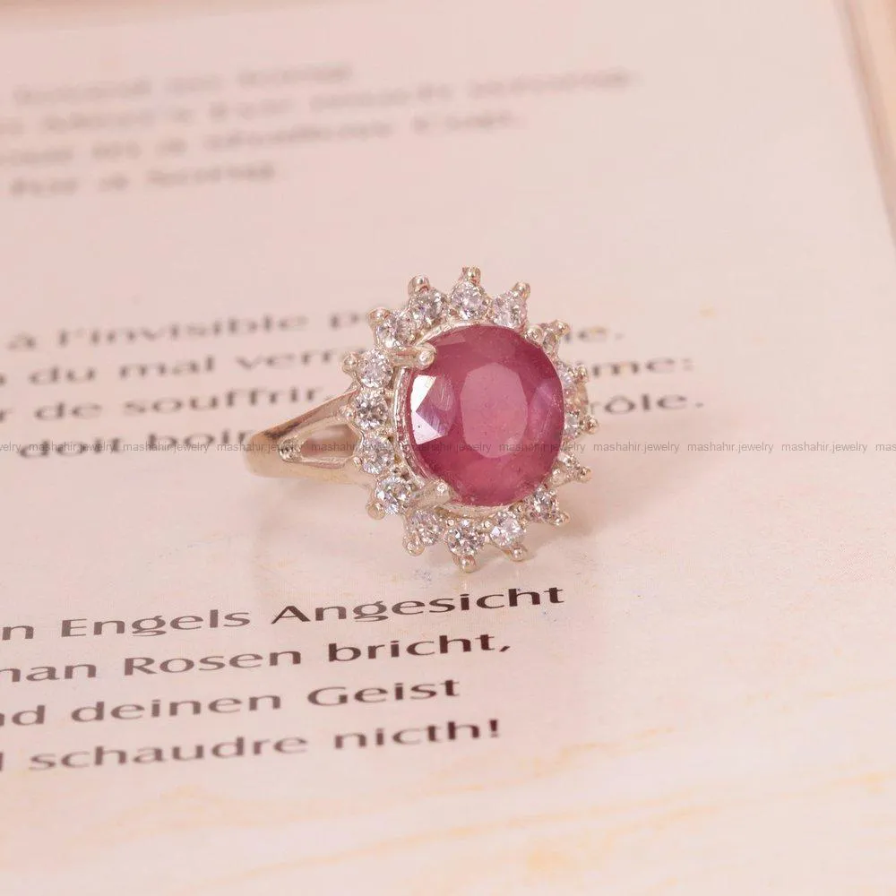 انگشتر یاقوت سرخ زنانه کد 1700