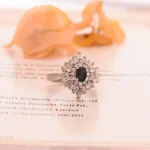 انگشتر یاقوت کبود زنانه کد 1704