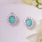 گوشواره فیروزه زنانه کد 1710