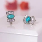 گوشواره فیروزه زنانه کد 1713